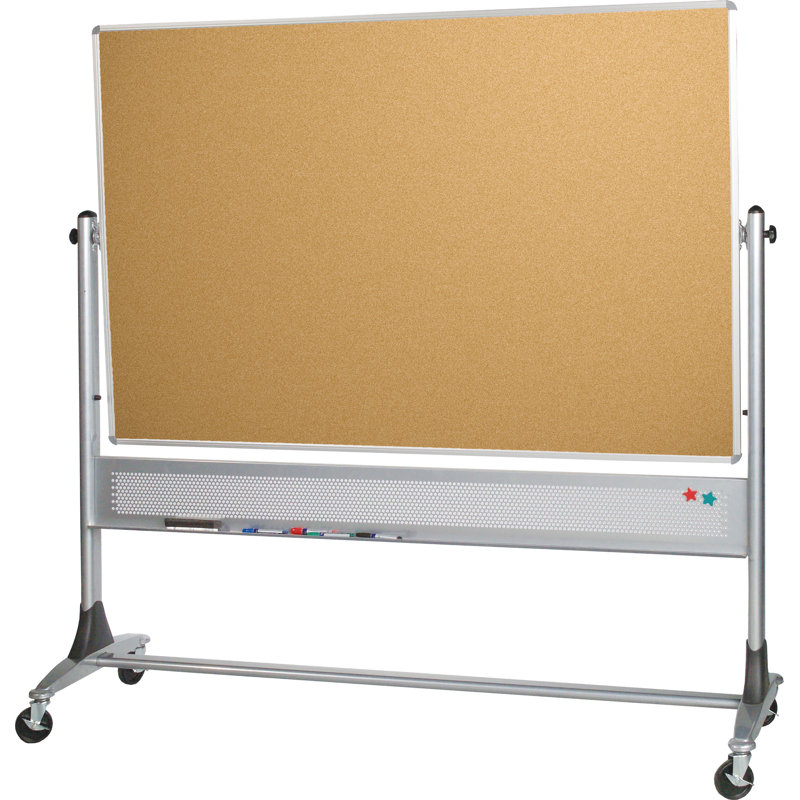Tableau blanc réversible autoportant Platinum, 48" x 72"