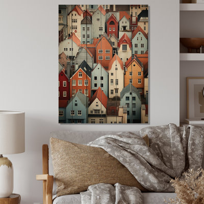 " Denmark Scarlet Roofs Collage II "