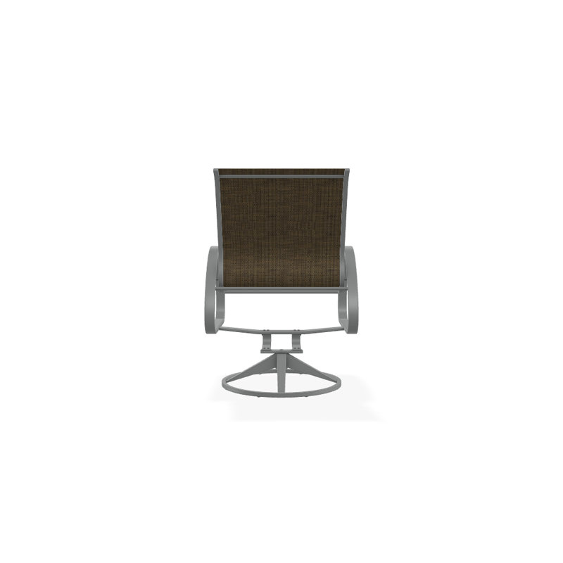 Aruba 1 Outdoor Dining Armchair, Textured Graphite, Bark Performance