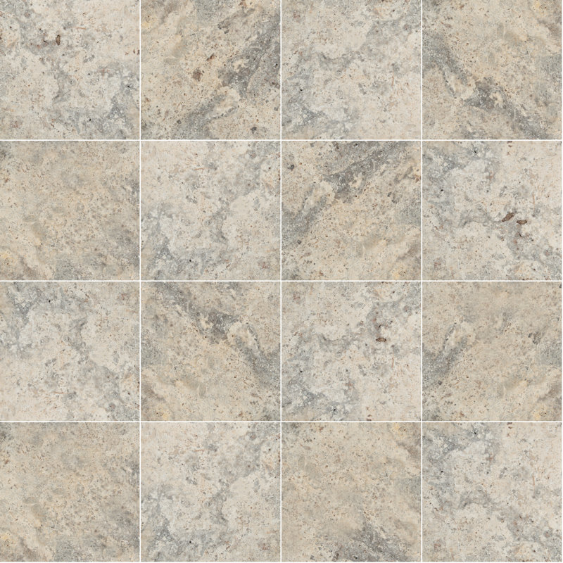 Pavé Marzana Sterling 16 po x 16 po x 1,18 po à aspect pierre de travertin (1,78 pi2 / unité, 1 pièce)