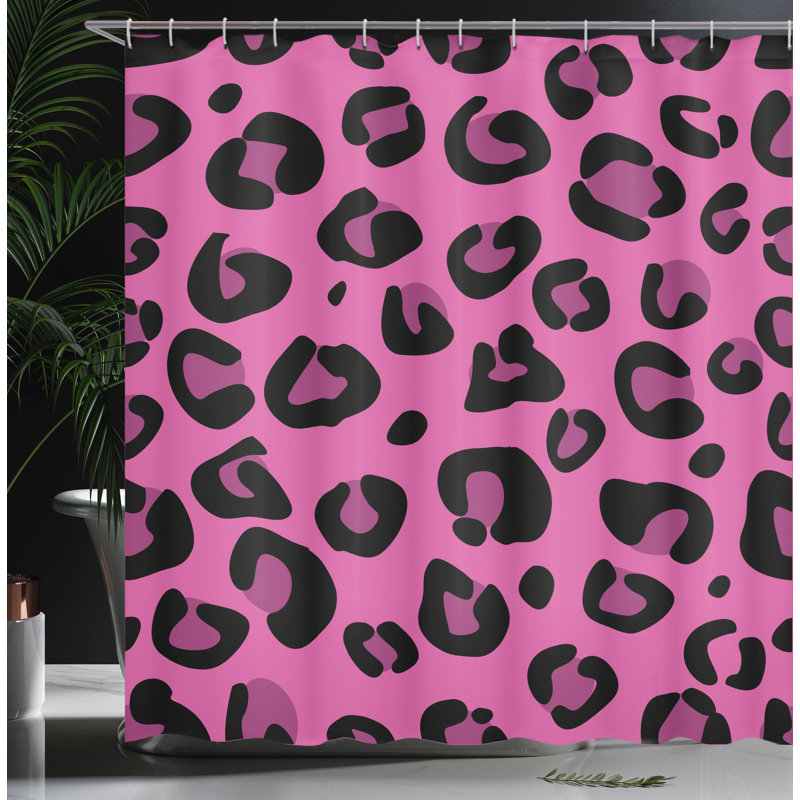 Shower Curtain with Hooks Included, 75"H x 69"W