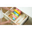 Organisateur de couvercle en bambou pour l'intérieur de l'armoire, support de couvercle pour contenant de nourriture avec 5 inserts réglables et 6 sections, organisateur de garde-manger de cuisine, grand, 13,2 po x 10 po / 34 x 25 cm