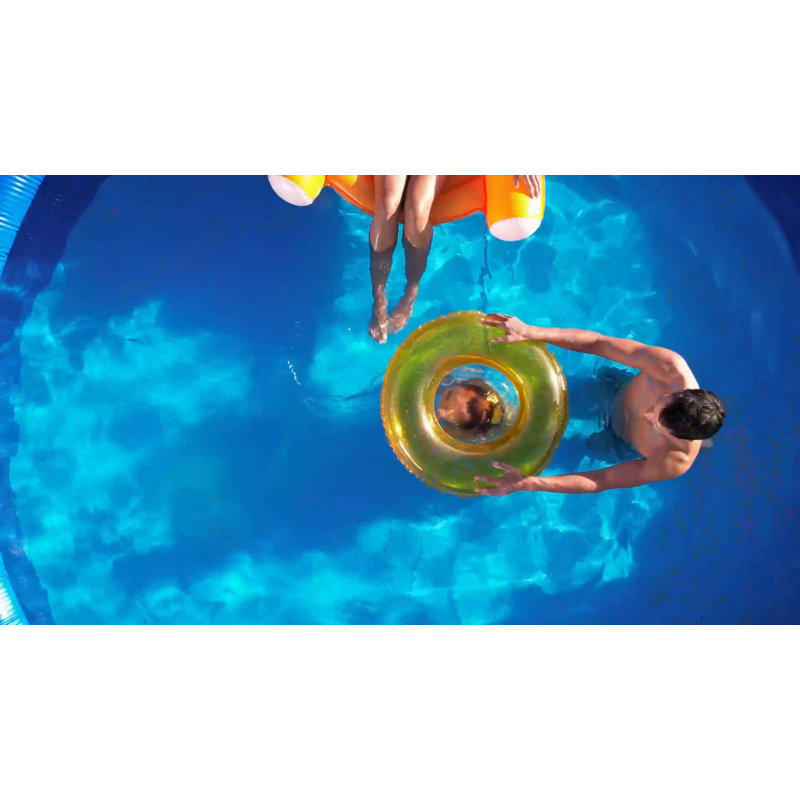 Funsicle 14ft Gray PVC Round Above Ground Pool with Pump