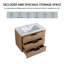 Meuble-lavabo simple 30,03 po avec dessus Cowden
