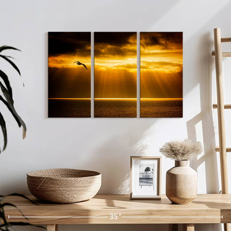 Alvord Golden Ocean Sky, H 48 po x l 74 po