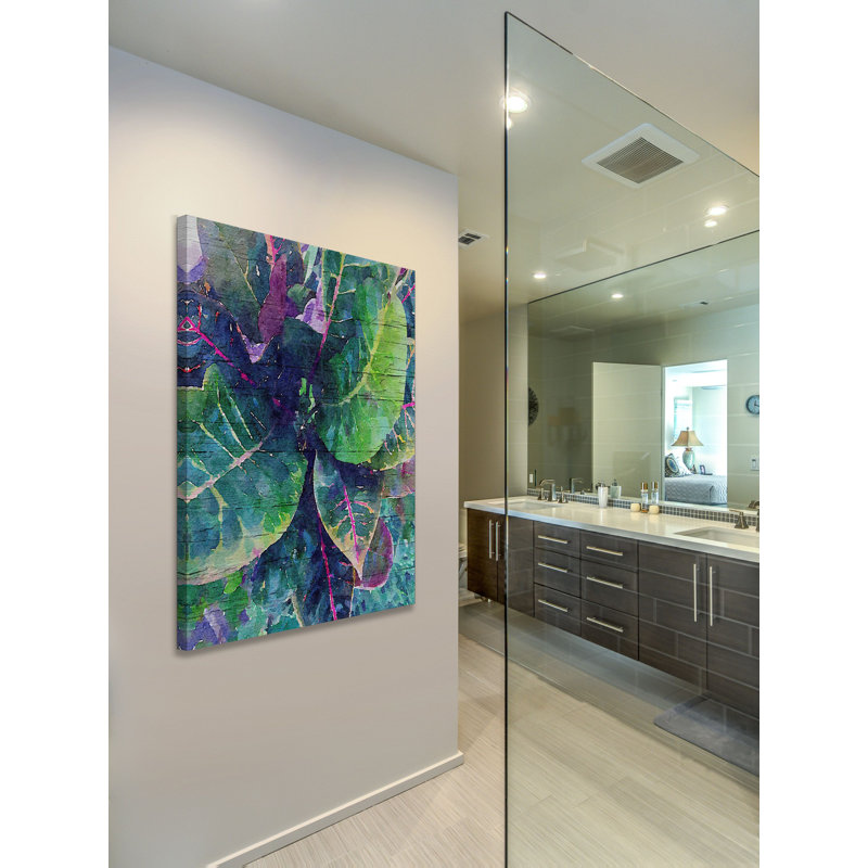 « leaf reflection 4 » par irena orlov, reproduction d’art sur toile tendue, H 36 po x l 24 po x P 1,5 po