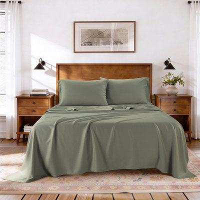 Kathy ireland Lyocell & Linen Blend 4-Piece Sheet Set