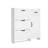 White Colour Shoe Cabinet  With 4 Doors 1 Drawers