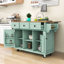 Îlot de cuisine avec armoire de rangement et 3 tiroirs pour salle à manger Dyches-1159879669