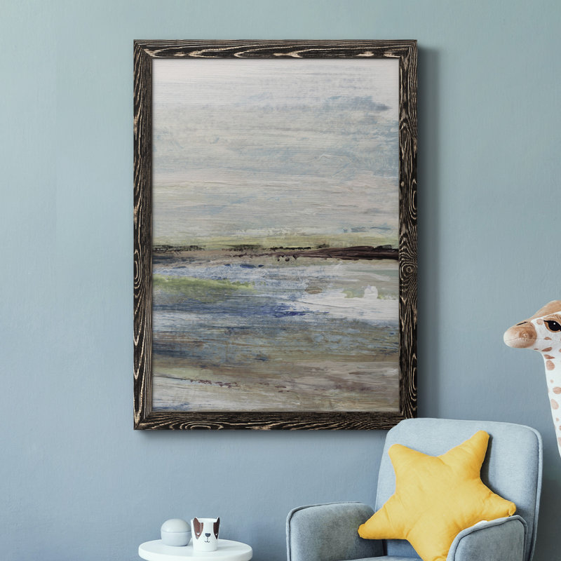Wetlands II - Peinture sur toile encadrée, H 37,5 po x l 27,5 po x P 1,5 po, Cadre noir