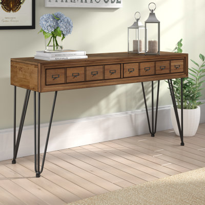 Hannerose 54'' Solid Wood Console Table