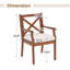Chaise de patio d'extérieur en eucalyptus