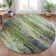 Machine Washable Indoor/Outdoor Xhevrie Green Rug