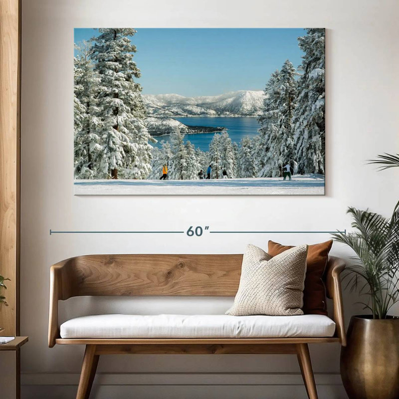 Siroe Winter Tahoe Skiing, H 34 po x l 51 po
