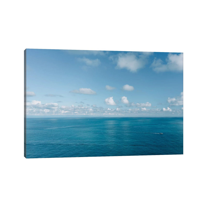 Amalfi Coast Ocean View IX par Bethany Young - Giclée sur toile tendue avec châssis, H 12 po x l 18 po x 1,5 po