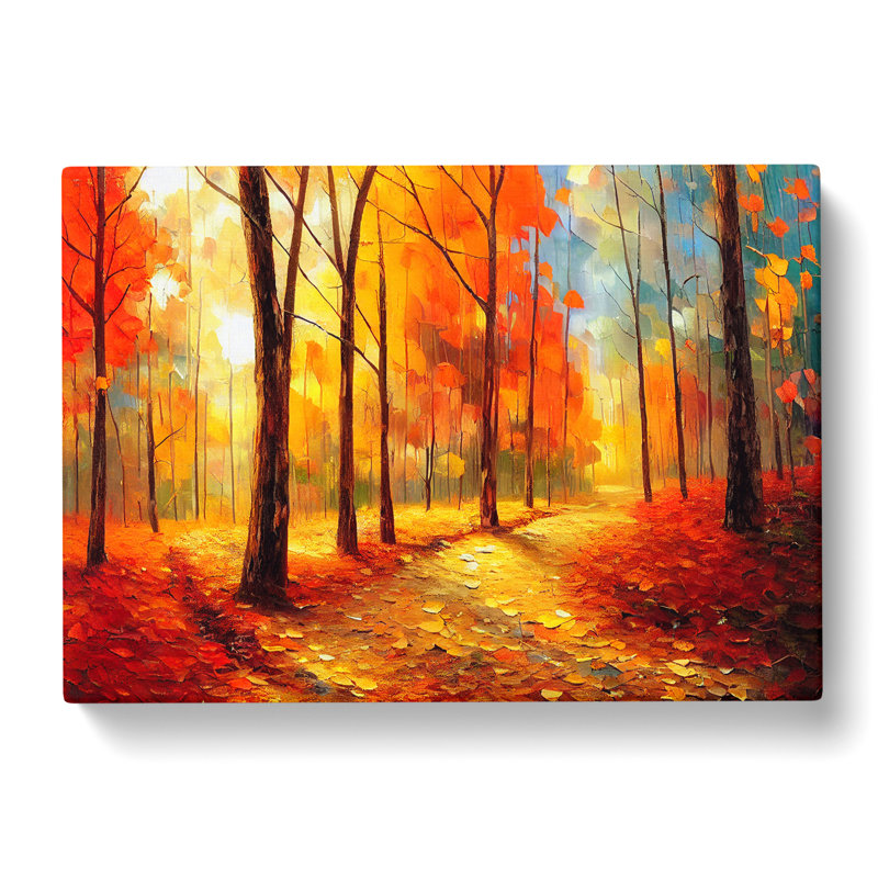 Sublime Autumn Forest Vol.5 Abstract - Wrapped Canvas, 50cm H x 76cm W x 3cm D