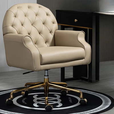 Mercer41 Lansdale Genuine Leather Side Chair
