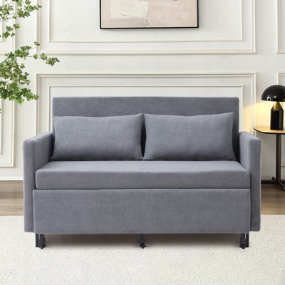 51.18'' Upholstered Reclining Sleeper Sofa