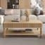 Table basse à plateau relevable avec cadre de rangement en bois massif-66499794-66499806