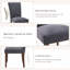 Chaise de salle à manger rembourrée en cuir avec garniture cloutée (ensemble de 6)-1623563818