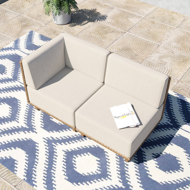 Rattan Loveseat