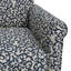 Chaise d'appoint à motif de vigne bouclée noire avec pieds en bois massif brun foncé-129381071