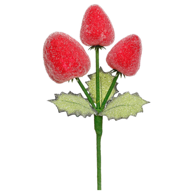 Christmas Strawberry Pick, 10 Inches