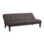 Futon, canapé-lit capitonné à dossier convertible en similicuir de 66,1 po Mercia-67506543