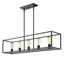 Luminaire suspendu linéaire à 5 lumières pour îlot de cuisine Stagner-353155204