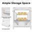 Meuble-lavabo simple 30 po avec comptoir en céramique Lexcee, armoire de salle de bain autoportante en bois avec 1 tiroir et 2 portes à fermeture douce-1011589448
