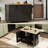 Fluted Kitchen Island with Drop Leaf-382546423