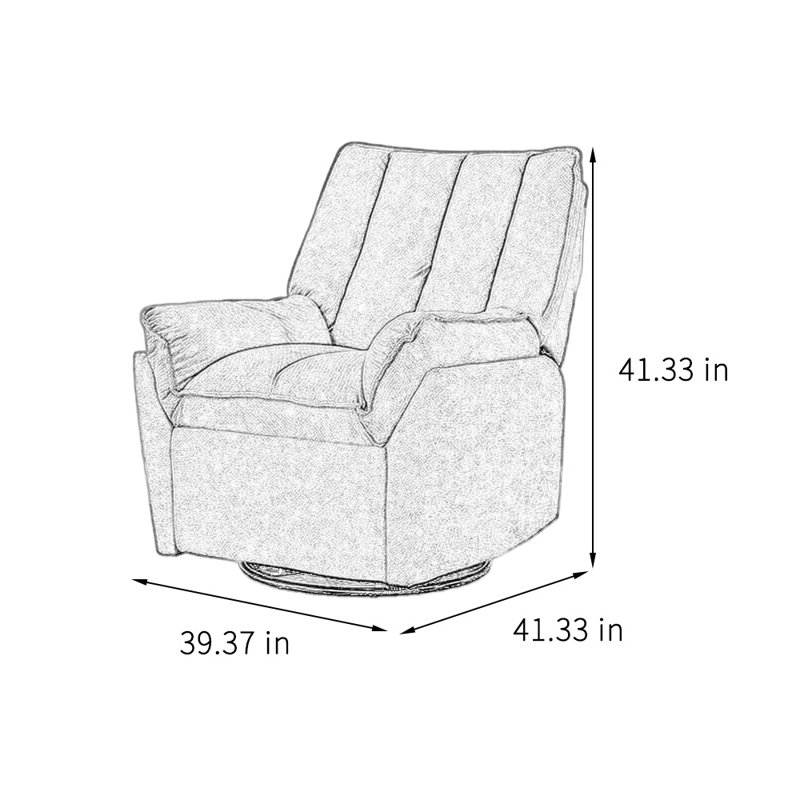 Simple fashion lazy home recliner, Green