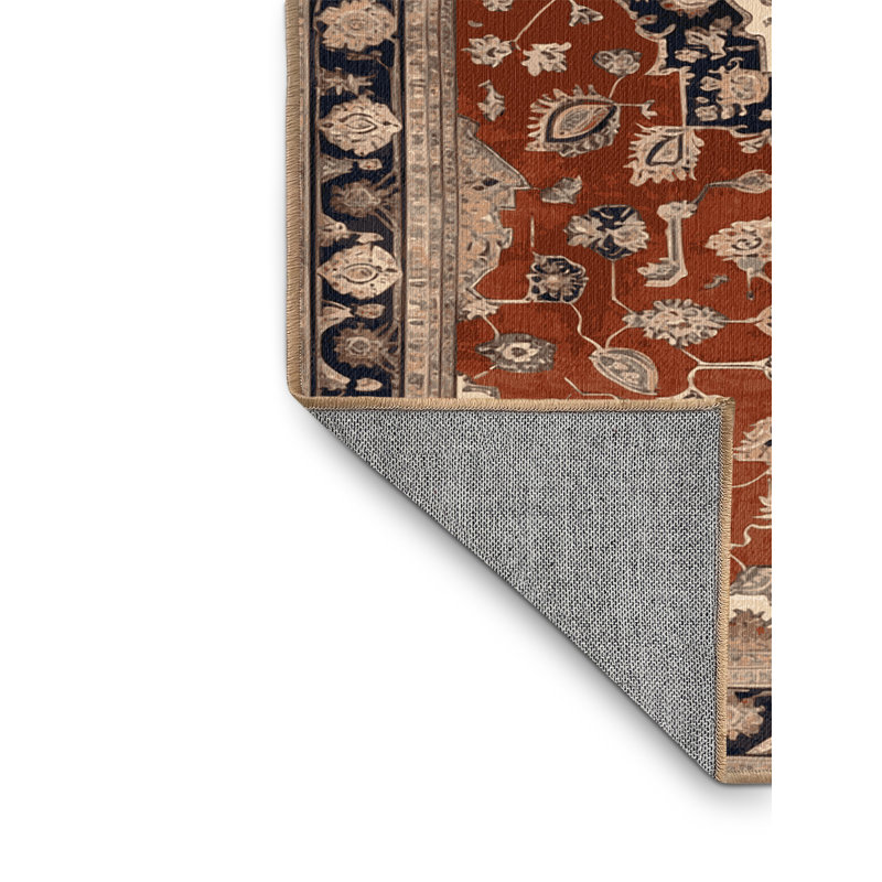 Tapis brun lavable à la machine