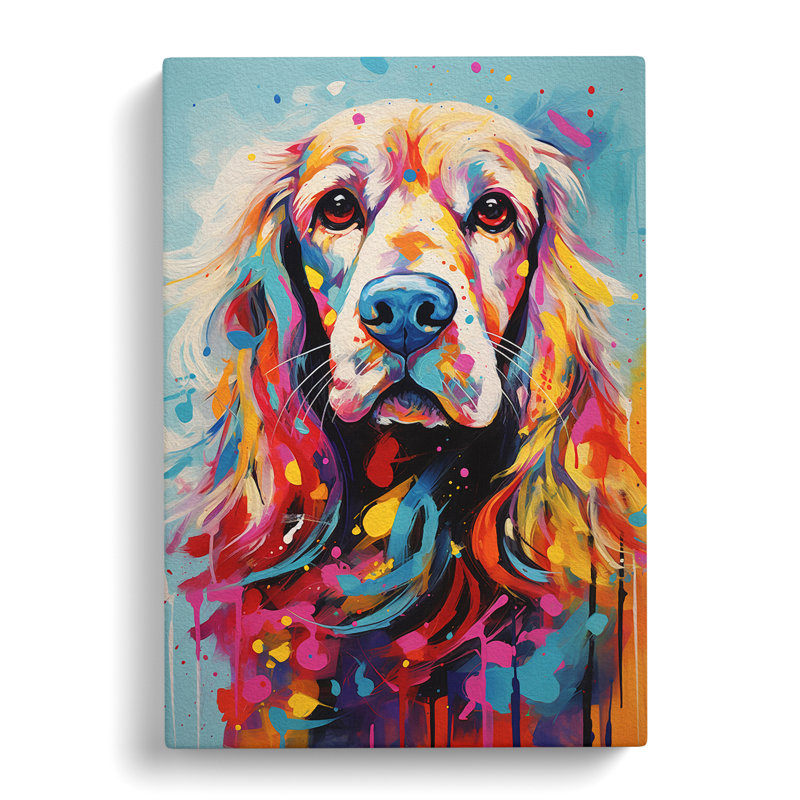 Cocker Spaniel Abstract No.2 - Print, 50cm H x 35cm W x 3cm D