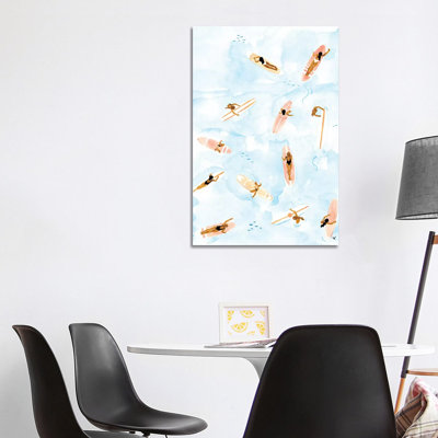 Surfers by Sabina Fenn - Painting Print