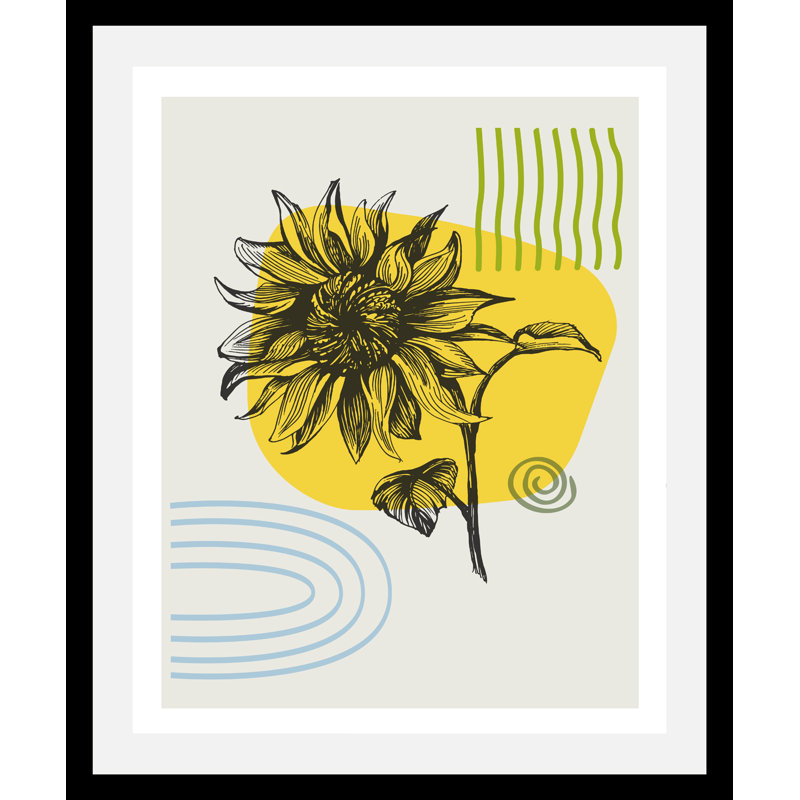 Sunflower - Single Picture Frame Print, 70cm H x 50cm W