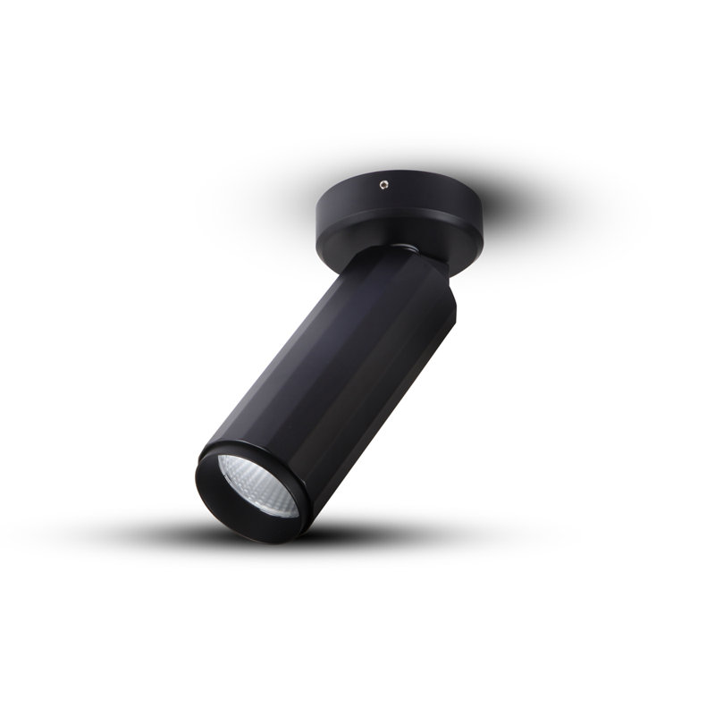 Orbit Integrated LED ETL Certified Adjustable Surface Mounted Spotlight, Beam Angle 36, Black