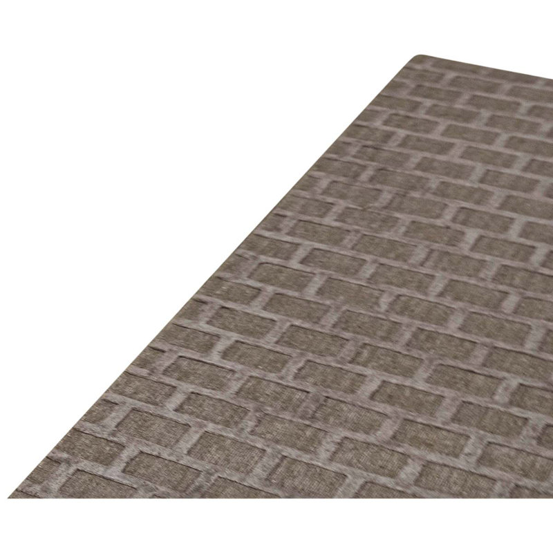 Tapis brun noué à la main de haute qualité