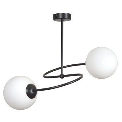Faro Glass Semi Flush Mount