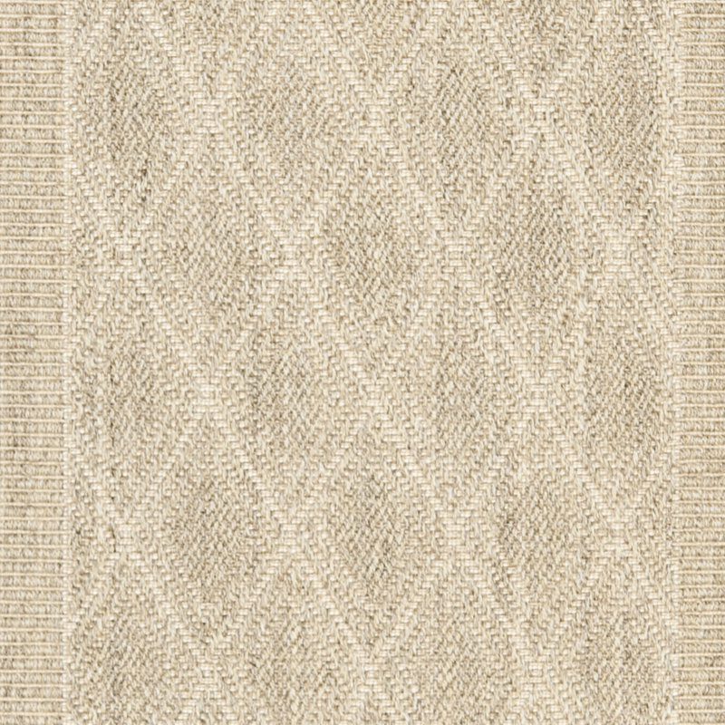 Desmarais Jacquard Weave Sisal & Jute Geometric Rug, Runner 2' x 8'