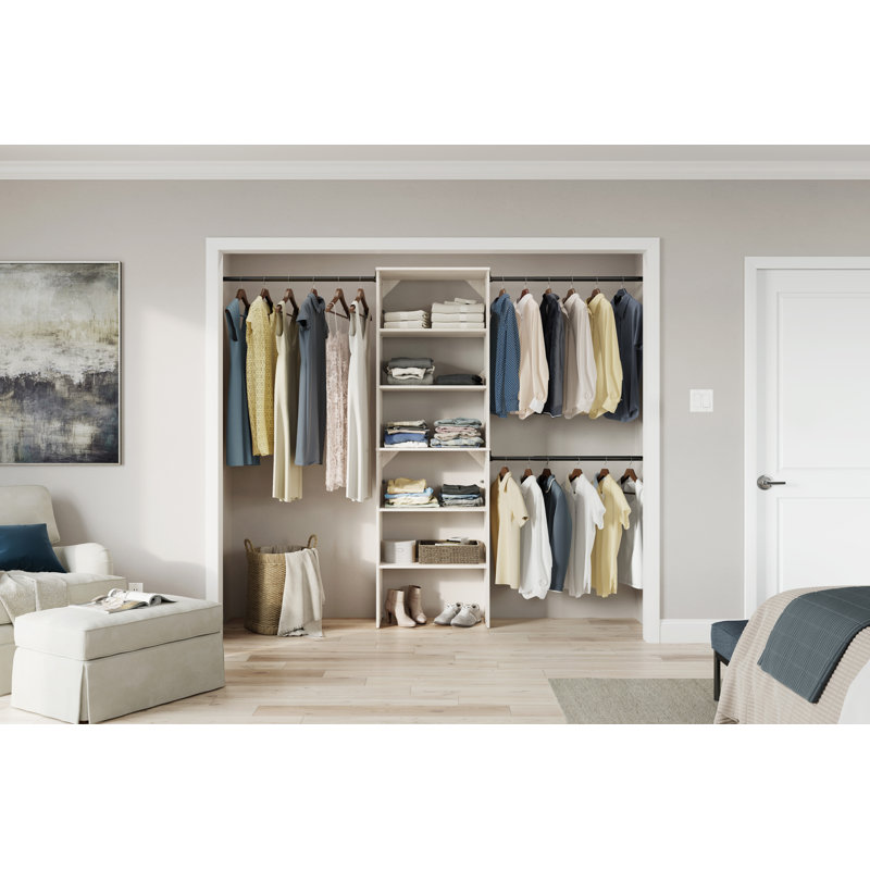 SuiteSymphony Starter Tower Closet Organizer, 82.46" x 84" x 14.7"