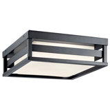 Ruby-Jai Silver LED Outdoor Flush Mount