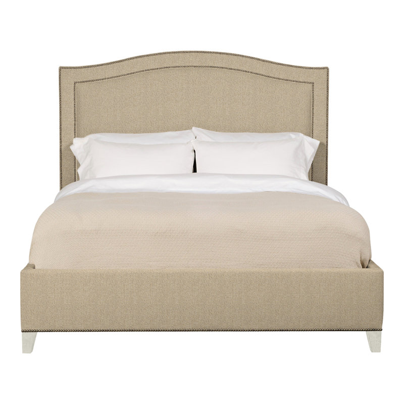 Caroline/Casey Queen Upholstered Low Profile Panel Bed, Navajo, Nomad Sand, Yes