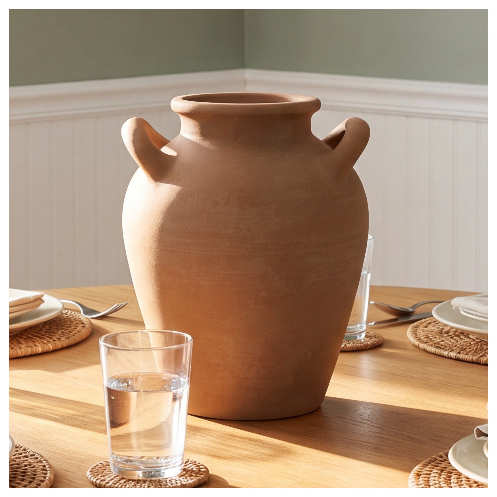 Jokia 11.02'' Terracotta Table Vase