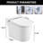 Remote Control Smart Toilet Bidet , Night , Heated Seat, Self-Cleaning Nozzle, Foot Sensor, Led Display With Sensor Open Control,