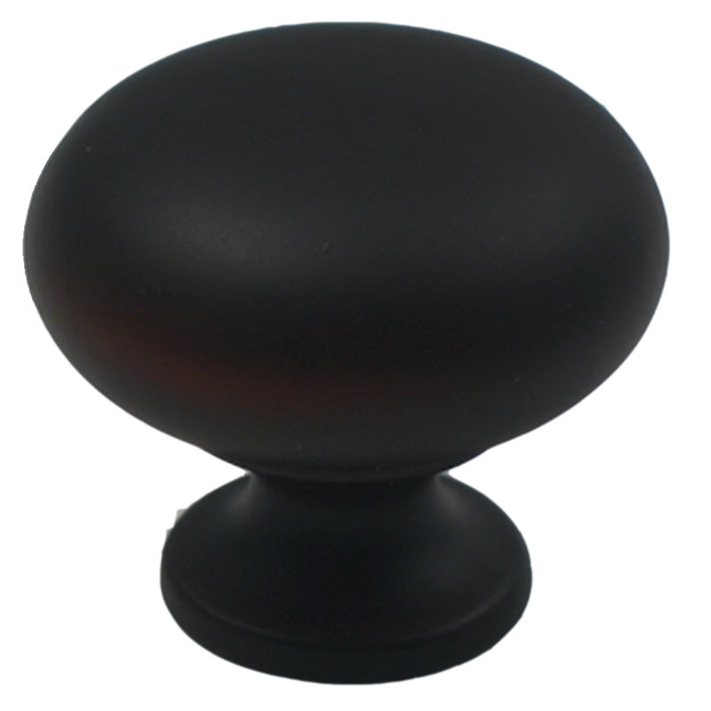 Poignée champignon 1 1/4 po de diamètre, Noir