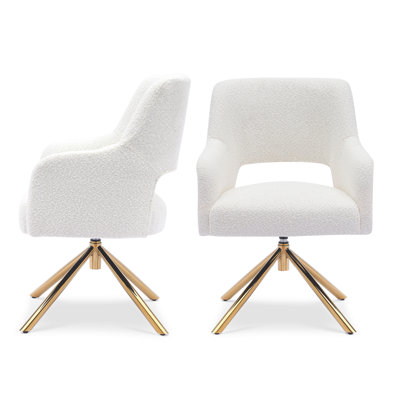 Upholstered Swivel Armchair