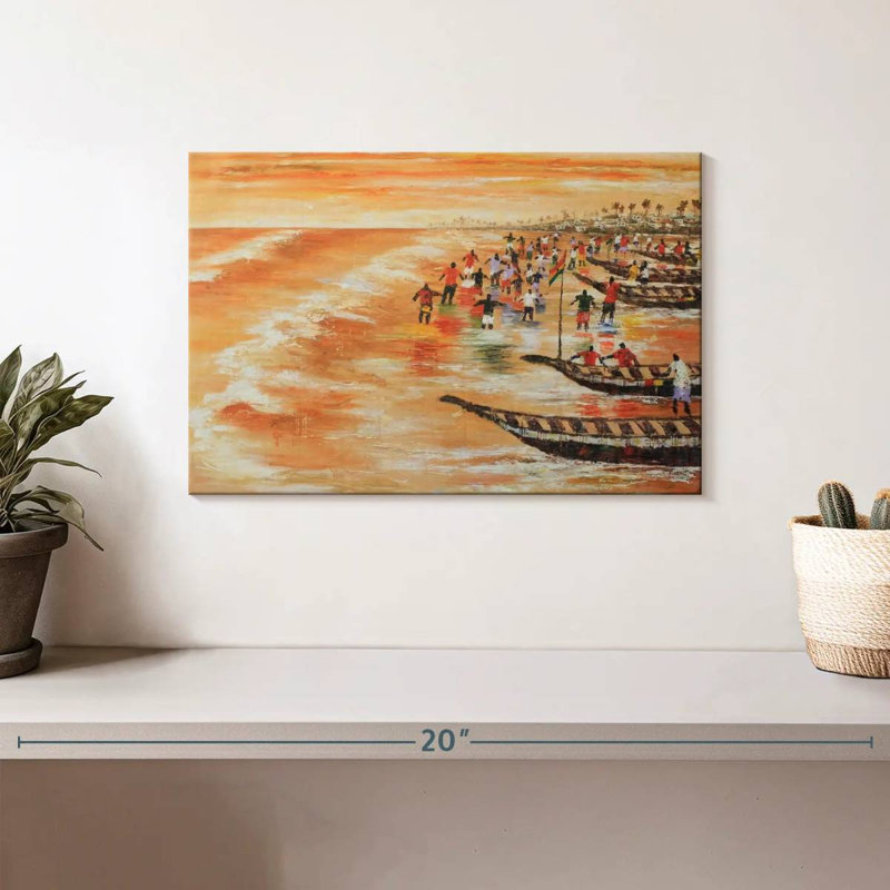 A seascape Aletra, H 8 po x l 12 po