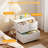  Stackable 3-Drawer Fabric Dresser with Waterproof Wood Top – Closet Organizer & Storage Drawers for Bedroom, Modern Metal Frame Design (2 Tier-2 Pack)-1148210996