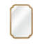 Miroir décoratif de coin en bois massif de couleur naturelle 20 po x 30 po pour chambre à coucher, salle de bain, salon et entrée-603644781-603644780